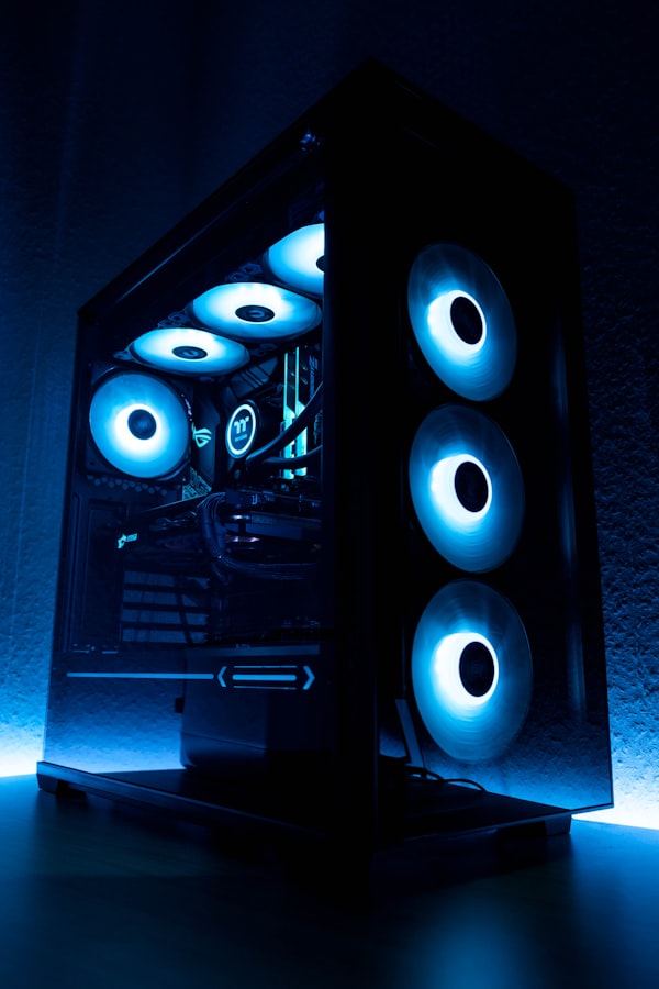 Ventoinha Cooler LED RGB 120mm 4 Pinos PWM Rolamento Silencioso